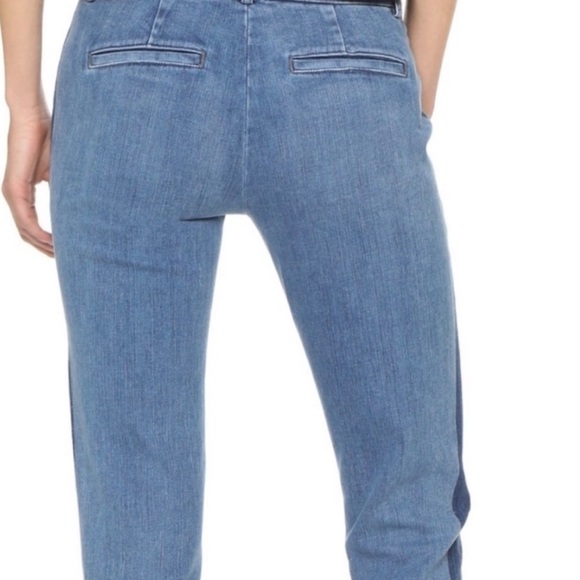 Vince sunset blvd tuxedo stripe skinny straight jeans size 25 - Picture 12 of 13